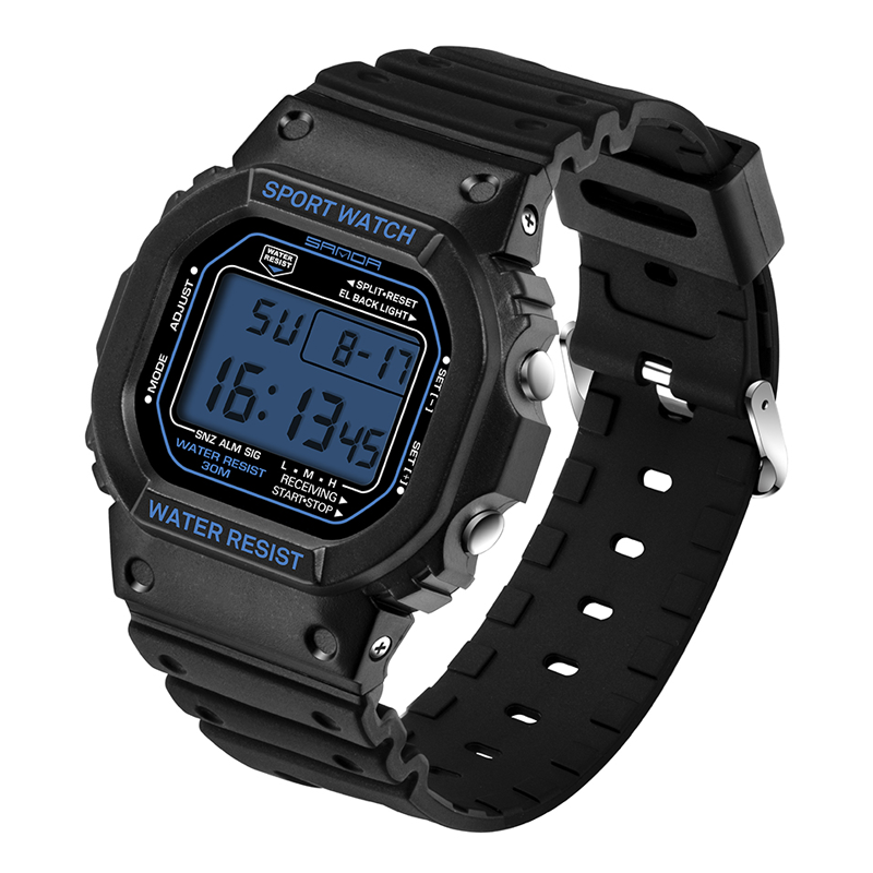 Reloj digital de lujo para hombre, despertador deportivo militar, cronómetro, reloj para hombre