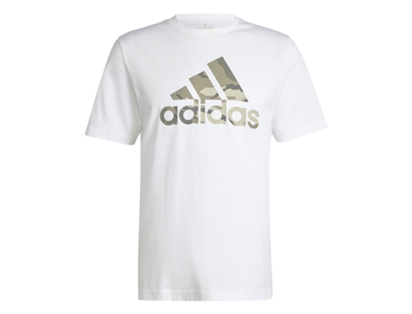Camiseta de Hombre para Deporte ADIDAS Camo Badge Of Blanco (S)