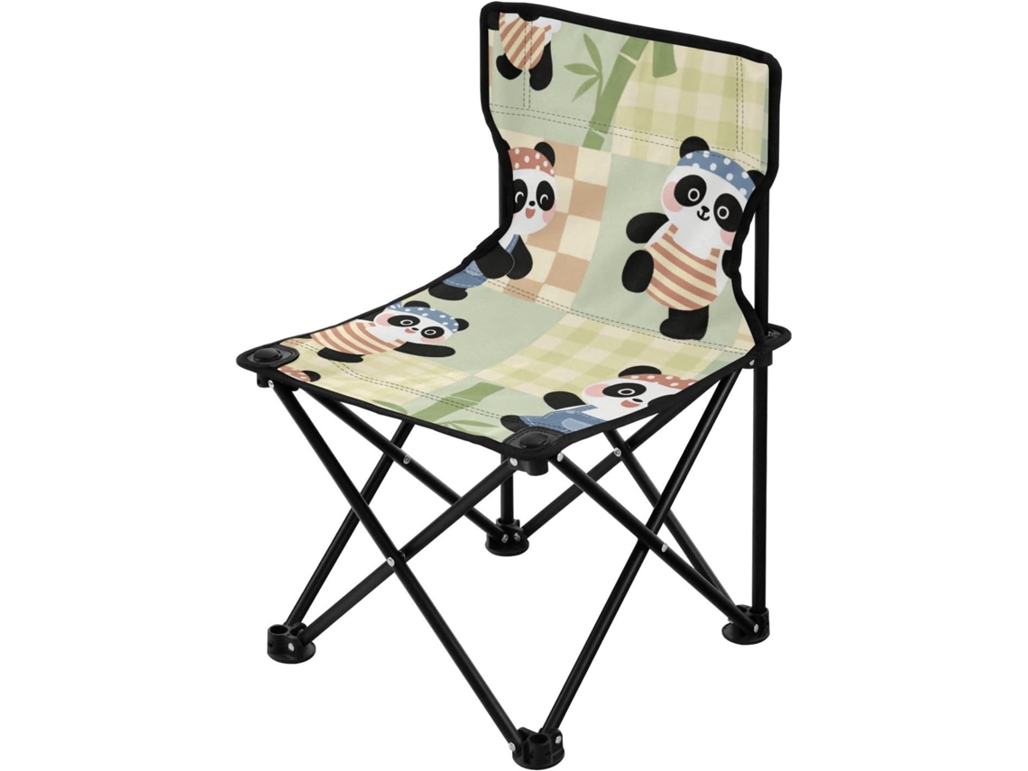 Silla De Camping Portátil, Ligera Hierro Transpirable Resistente Plegable