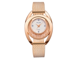 Reloj De Pulsera De Cuarzo Impermeable Para Mujer, De Cuero, Negro, Plástico Sencillo.