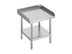 Mesa de trabajo Sus201 de acero inoxidable de 61 x 61 cm con estante ajustable Tekmaquinas