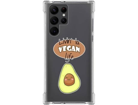 Carcasa Samsung Galaxy S22 Ultra 5G TUMUNDOSMARTPHONE Dibujos Antigolpes Vegan Life Multicolor