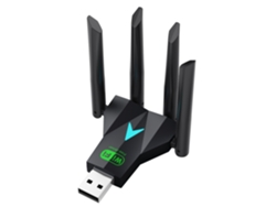 Adaptador de red inalámbrica, receptor de red inalámbrica de 1300 Mbps, banda dual 2.4G/5G, compatible con sistemas Windows 11/10/8.1/8/7/XP/Mac.