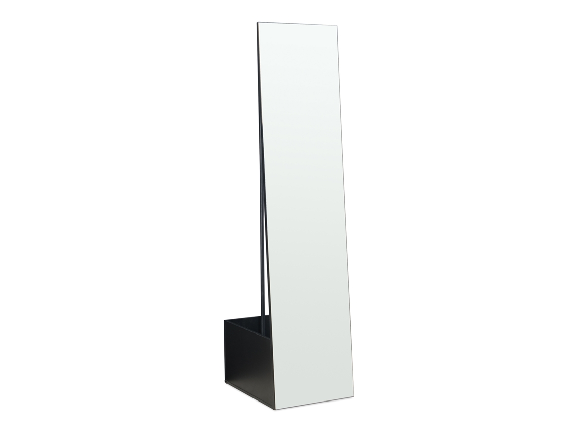 Espejo de cuerpo entero Saden con soporte 165x40x51cm Negro [EN.CASA]
