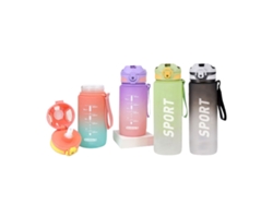 Botella Con Tapa Y Pajita Bewinner Multicolor 800 Ml