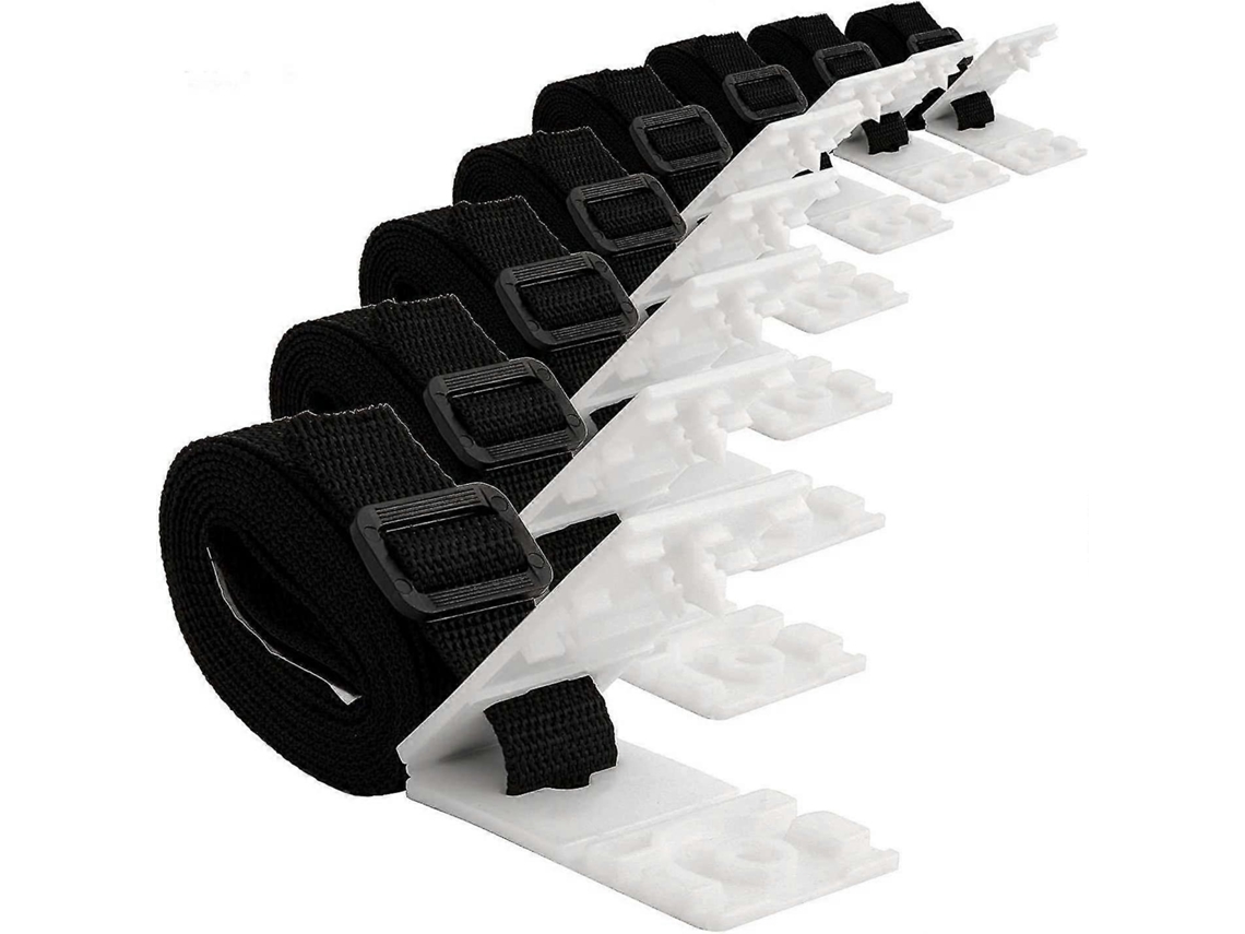 Kit De 8 Correas Extra Largas Y Abrazaderas De Repuesto Para Sistema Enrollable Móvil De Cubiertas De Piscina