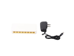 Conmutador Ethernet De 8 Puertos Plug And Play, Divisor Lan Rj45 Silencioso Para Oficina En Casa (enchufe Estadounidense)