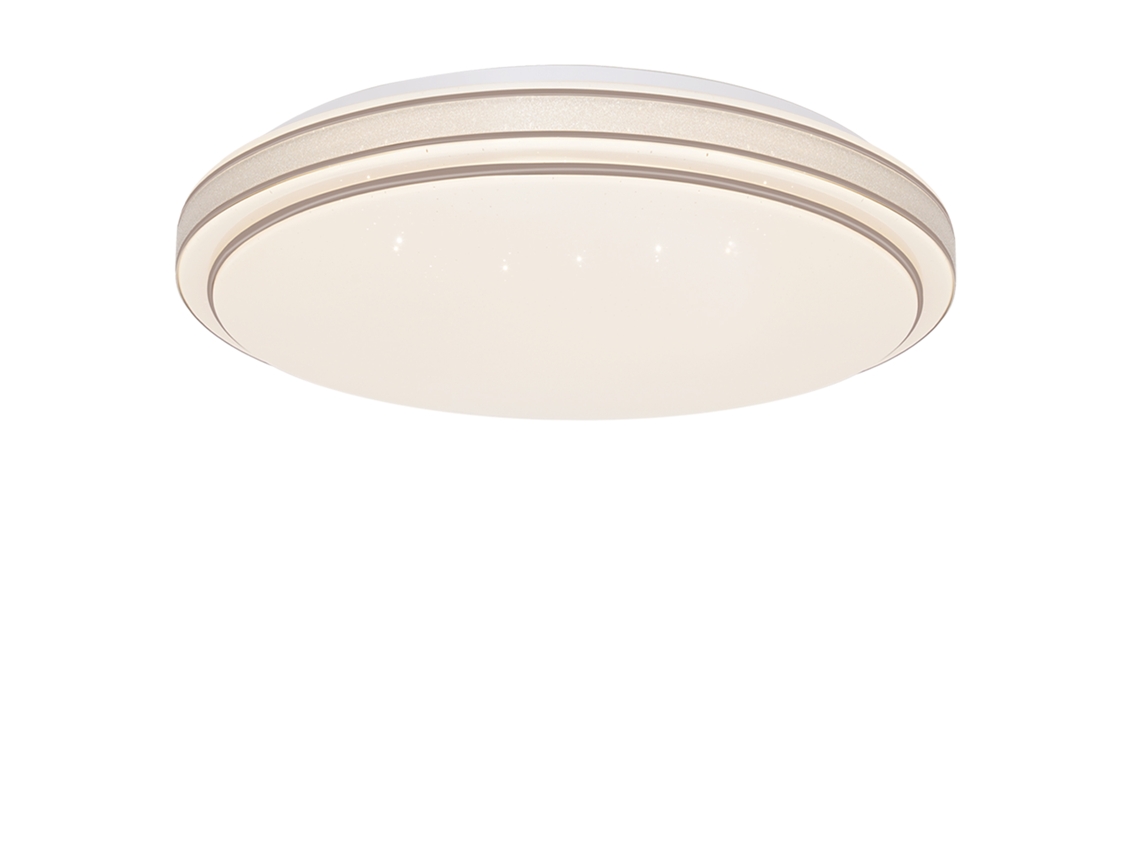 Lámpara de Techo Led 27cm Lámpara Moderna de Dormitorio con Cielo Estrellado Lámpara Redonda Blanca Cálida de 12W para Pasillo y Sala de Estar NETTLIFE