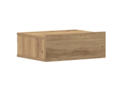 Maison Exclusive - Mesita De Noche Flotante Madera Roble Artesanal 40x32x15 Cm