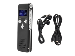 Gravadora De Voz Digital Com Microfone Dual Redução De Ruído Hd 32g Gravador Portátil Mp3 Player