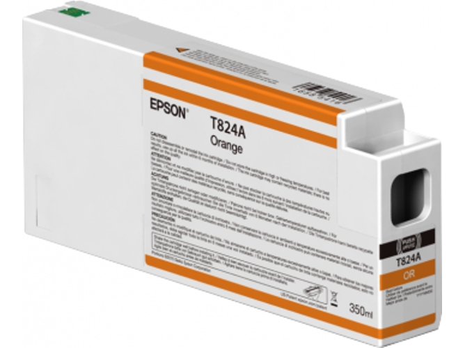 Cartucho de tinta original EPSON 350 ml , Naranja, C13T824A00, T824A