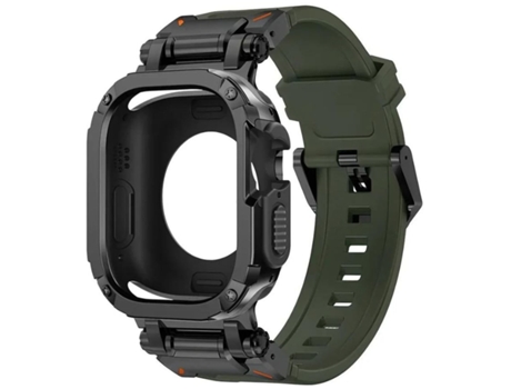Pack Funda 360 Pulsera Aventurera Apple Watch Series 6 44Mm Verde y Negro VEANXIN