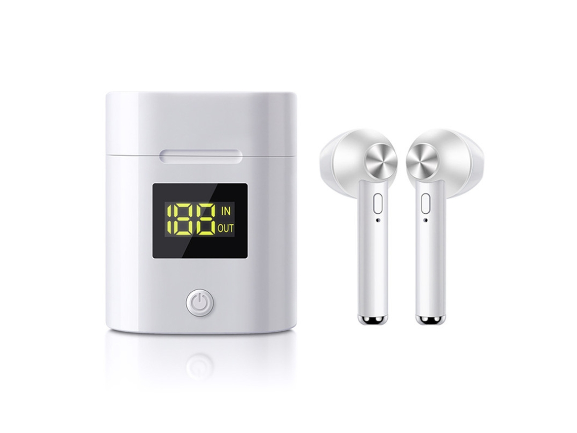Auriculares Inalámbricos Horas Tiempo Yizhood Bluetooth Blanco