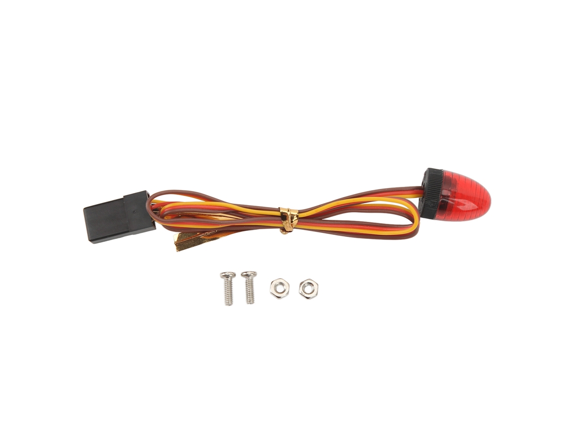 Luz De Alarma Para Coche Rc, 5 Modos De Iluminación, Led Redondo De Alta Simulación, Compacta De 10x15 Mm, Para Coches Rc A Escala 1/10, Color Rojo.