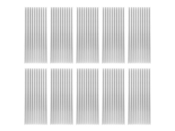 Veloriskku-10 Peças Dissipador De Calor De Alumínio Para Roteador Placa Mãe Memória Resfriamento 40x8x100mm
