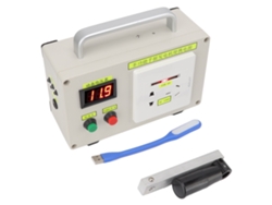Generador portátil de manivela de 220 V, eficiente y compacto, para camping, barbacoa y barbacoa.