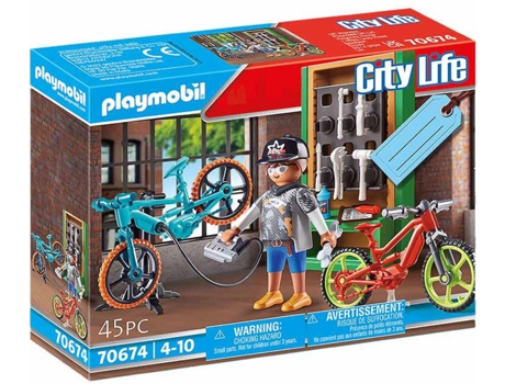 PLAYMOBIL PLAYMOBIL City Life: Taller de E-Bicicletas (Edad Mínima: 4)