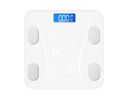 (blanco) Báscula De Grasa Corporal Inteligente Con Aplicación Para Teléfonos Inteligentes Y Capacidades De Carga Bluetooth Y Usb.