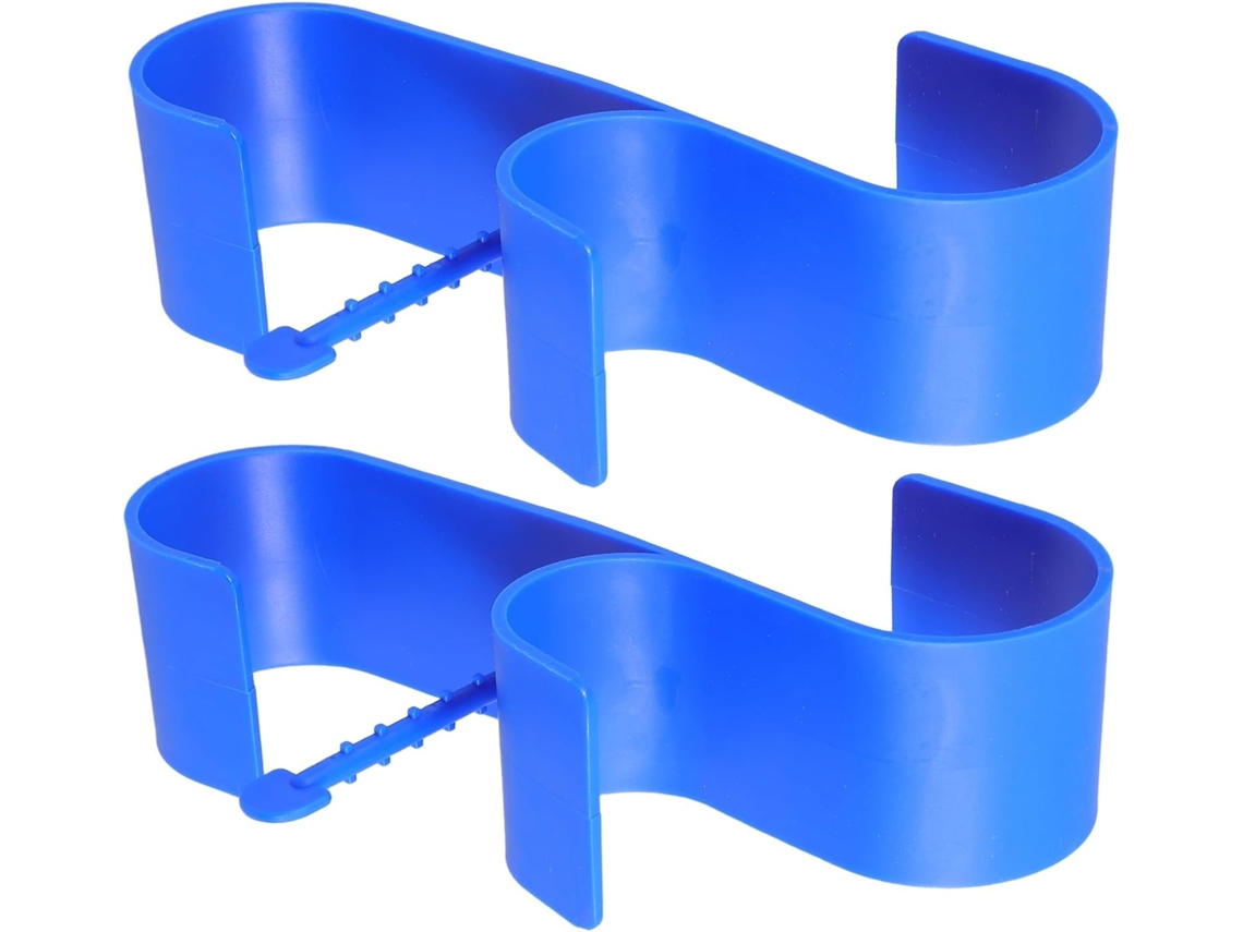 2 Ganchos De Plástico Para Baño, Perchero Doble Para Baño Y Piscina, Diseño Moderno Y Minimalista.