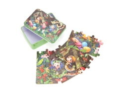 Bjww-60 Peças De Quebra-cabeça Infantil Com Desenhos Animados, Brinquedo De Quebra-cabeça Para Crianças Com Caixa De Armazenamento Aventura Na Selva