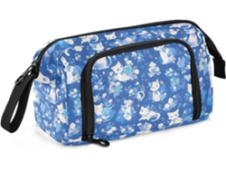 Besportble Estuche De Gran Capacidad Con Diseño De Gatito Blanco Para Adolescentes Y Para Viajar Y Nailon R...