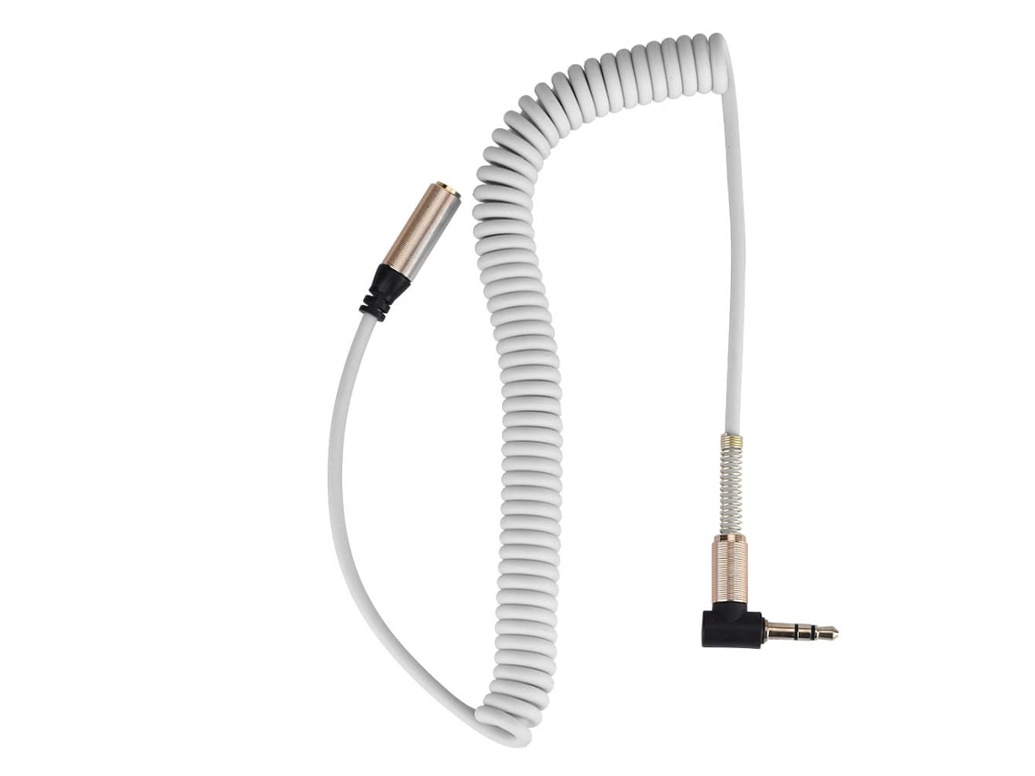 Cable de extensión de audio con conector macho a macho en ángulo recto