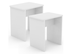 Juego de 2 bancos de mesa auxiliar Esal Vcm