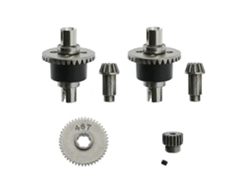 Conjunto diferencial y de metal compatible con las actualizaciones del coche RC Scy 16101 16201 Pro 1/16