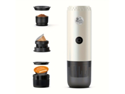 Cafetera expreso eléctrica portátil Eifson, 3 en 1 para café molido, cápsulas NS y DG (blanca)