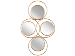 Espejo decorativo BELIANI Lescar de Hierro Dorado 50x2x80