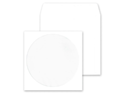 Bolsas de Papel para Cd/Dvd MAILMEDIA con Ventana Blanco Offset