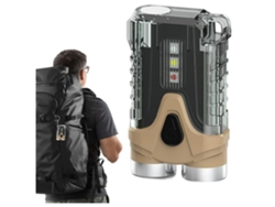 Linterna Llavero Linterna Led Portátil Recargable Mini Bolsillo Edcs Pequeño Alto Lumen Portátil Táctico con Cola Magnética Negra YEMAESRE