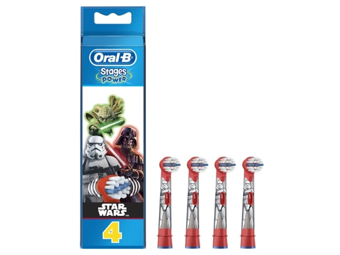 Recambio de Cepillo Eléctrico ORAL B Kids Star Wars EB10-4 (4 unidades)