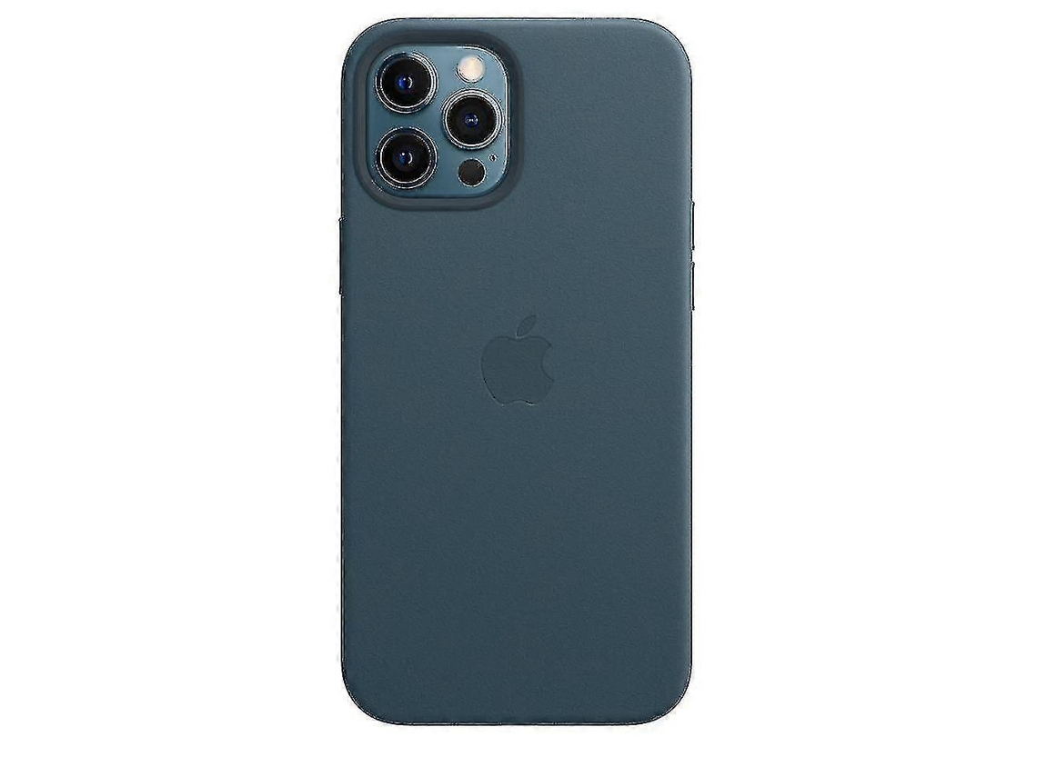 Funda De Piel Oficial De Apple Para Iphone 12 Pro Max Con Magsafe - Azul Báltico