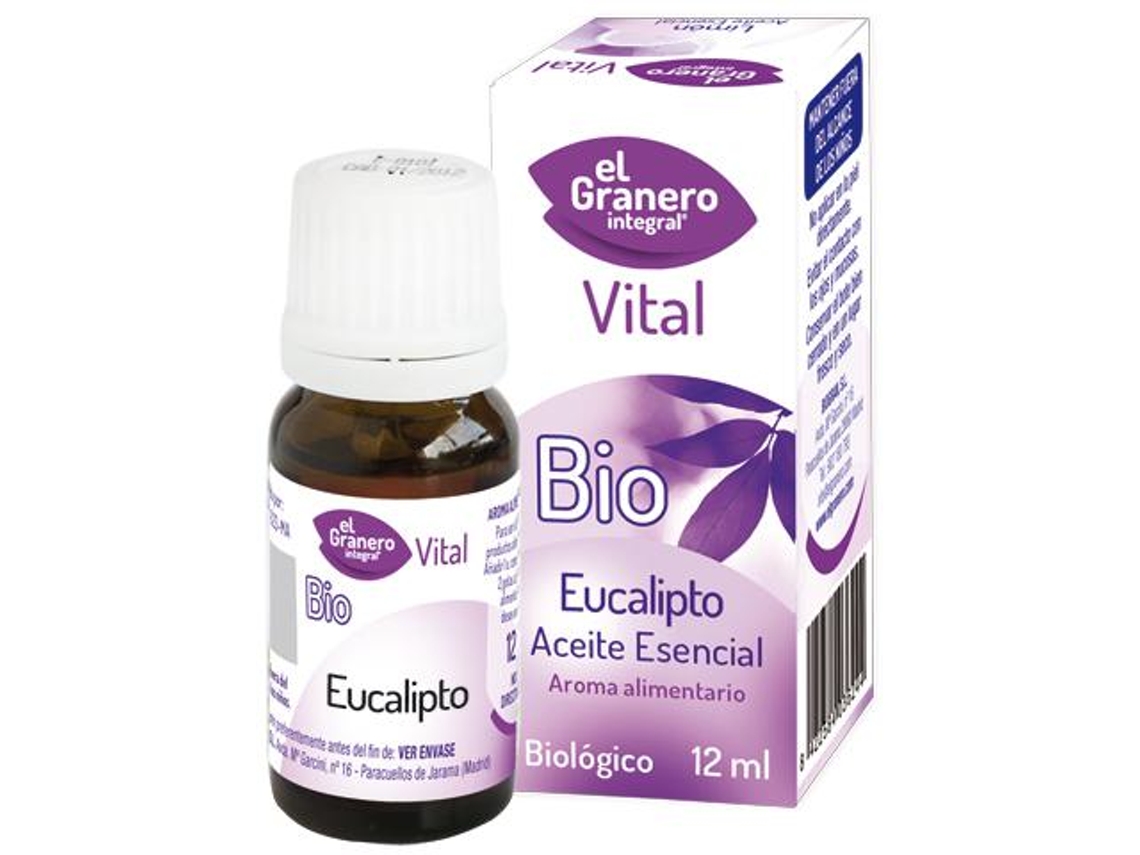 Aceite Essencial EL GRANERO INTEGRAL Eucalipto Bio (12 ml de óleo essencial (Eucalipto))