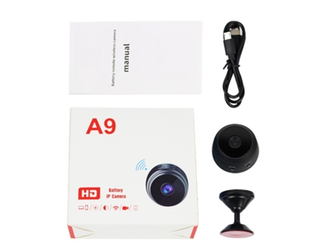 Cámara Móvil A9 con Aplicación de Red Wi-Fi Cámara Inalámbrica de 1080P HD - JLTE