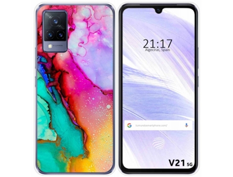 Carcasa Vivo V21 5G TUMUNDOSMARTPHONE Dibujos Multicolor