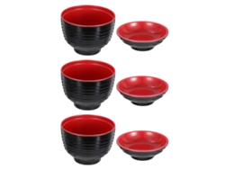 Piezas Cuencos Japoneses De Ramen Plato De Servir Cuenco De Melamina Cuencos Para Sumergir Salsa Cuenco De Pasta Plato Para Sumergir Comida Webake