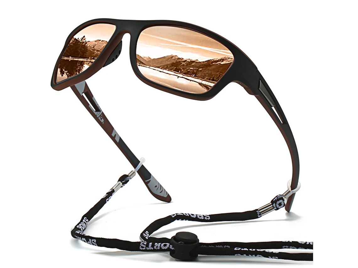 Gafas De Sol Polarizadas Para Ciclismo Para Hombre Protección Uv Gafas De Sol Para Deportes Al Aire Libre (marrón) Gertiz