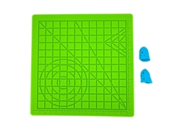 ILIKE S2 Almohadilla de Silicona de 18X18Cm para Bolígrafo de Impresión 3D Uso Seguro 2 Fundas para Dedos Verde