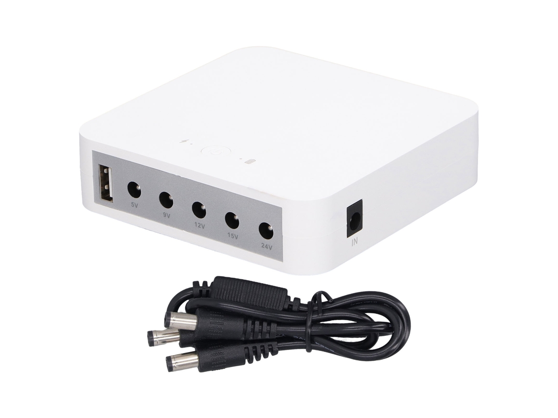 Mini Ups Con Batería De Respaldo De 5v-24v, Salida De Alimentación Ininterrumpida De 7800mah Para Router, Módem Y Cámara.