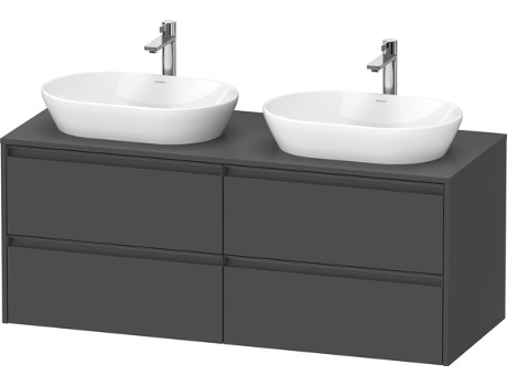 Mueble DURAVIT Ketho.2 bajo lavabo recorte para lavabo en ambos lados 1400x568x550mm K24898B