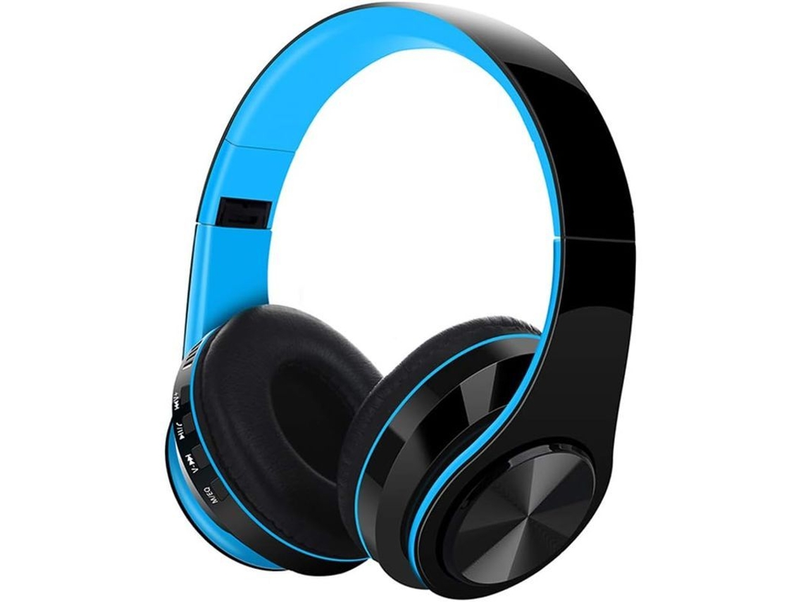 Auriculares Bluetooth V5.0 Supraaurales Con Ranura Para Tarjeta Micro Sd/tf, Radio Fm, Cancelación De Ruido Y Micrófono Para Teléfonos Móviles.