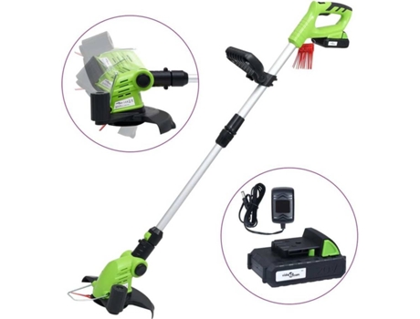 vidaXL Desbrozadora inalámbrica con batería de ion-litio 20V 1500mAh