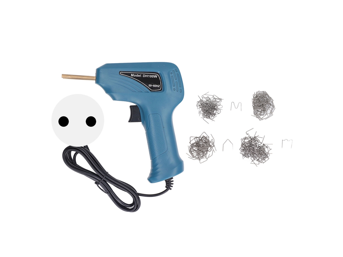 Pistola De Soldadura De Plástico Robusta Con Abrazadera, Kit De Reparación De Parachoques, Pistola De Soldadura Con Enchufe Europeo, Cian 200-240 V