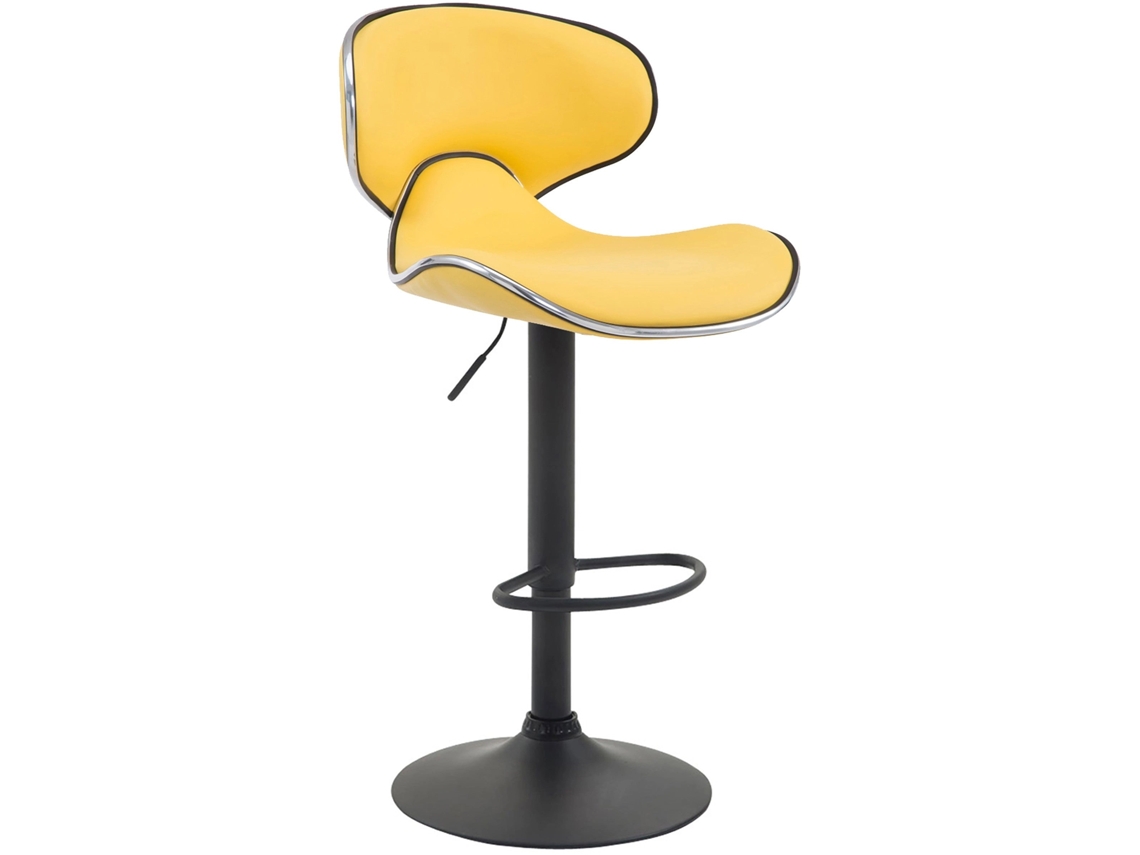 DUDECOR Taburete Alto Horten Amarillo