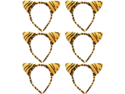 Lot De 6 Serrage, Cabezas Oreilles De Tigre En Poils D'animaux Doux