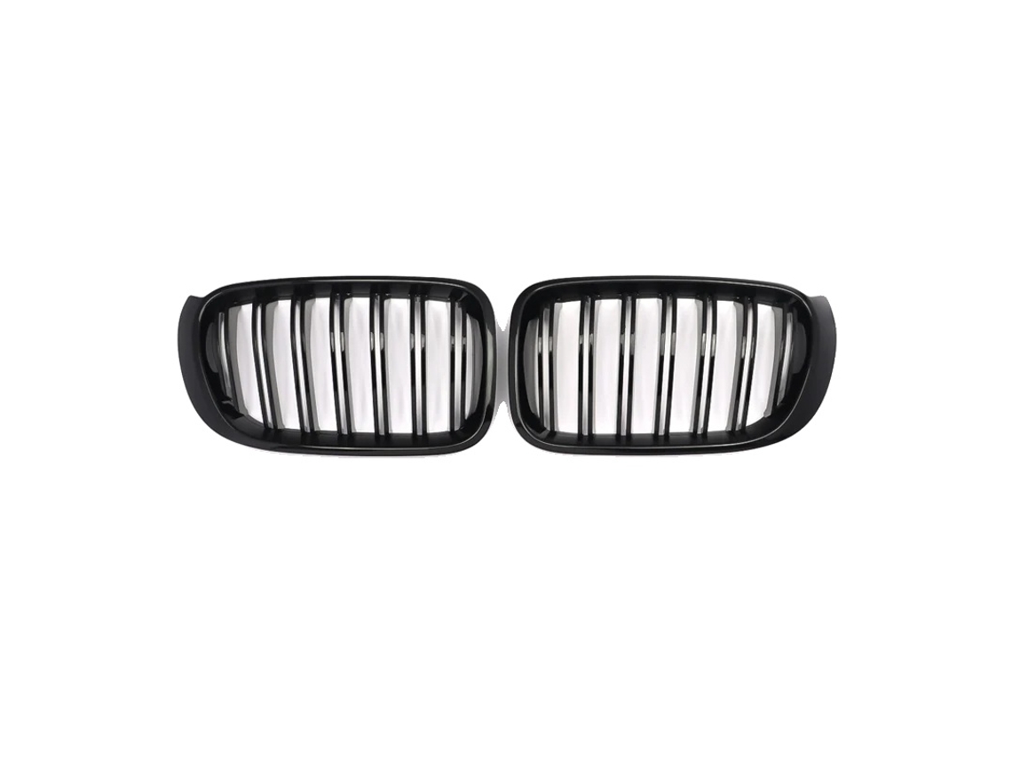 Rejilla de parachoques delantera, ABS, compatible con BMW X3 y X4, color negro brillante OEM