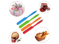 Rascador multifuncional de silicona JEIIBRZUI para teñido y repostería con colores rojo, naranja, azul y verde