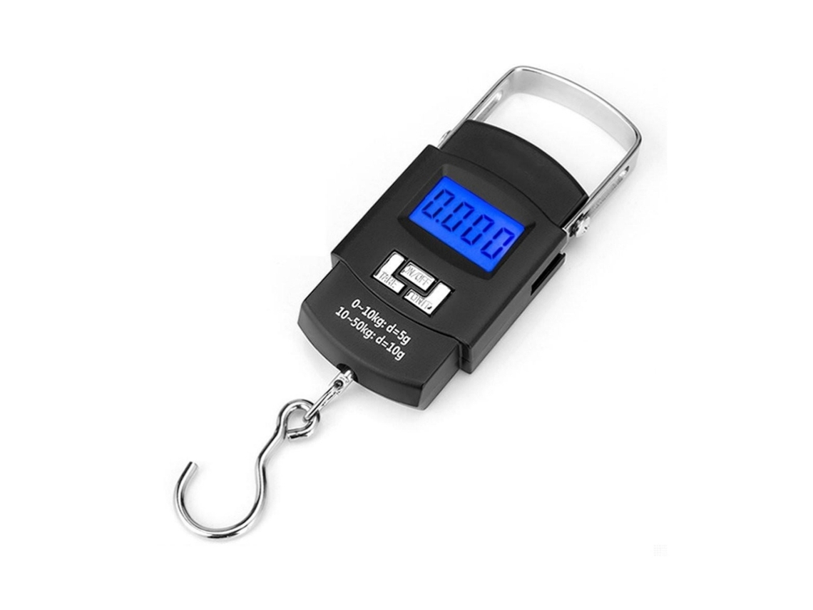 Báscula digital para pesca al aire libre, báscula portátil colgante con pantalla LCD retroiluminada, unidades convertibles de alta precisión (kg, lb, oz, Jin, G)